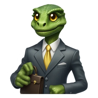 capitalist reptilian sticker