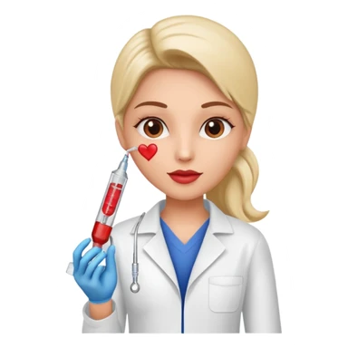 Heart on the mend with hypodermic syringe sticker