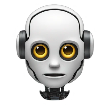 Broken humanoid robot sticker