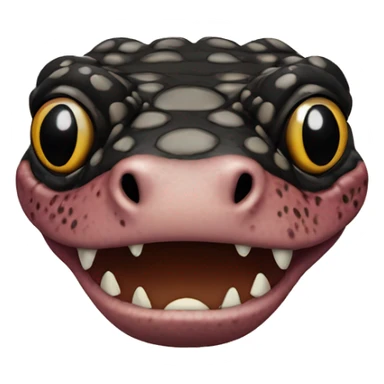 Gila Monster Head Front View sticker