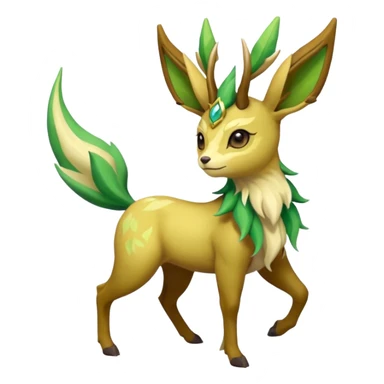Sawsbuck-Leafeon-Amaura-Virizion-fusion (full body) sticker