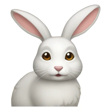Je veux un oiseau sur un lapin sticker
