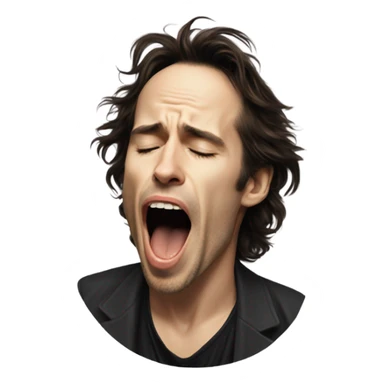 jeff buckley yawning sticker