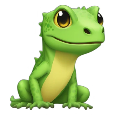 Lizard kawai sticker