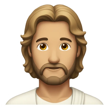 Hombre como Jesús enviando amor sticker