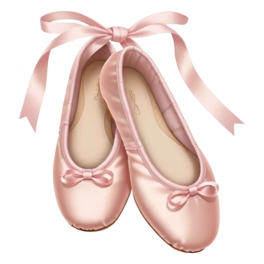 Pale pink ballet shoes sticker
