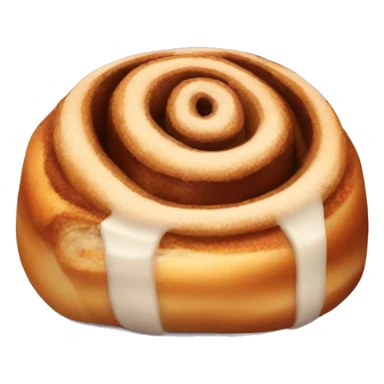 A single cinnamon roll sticker