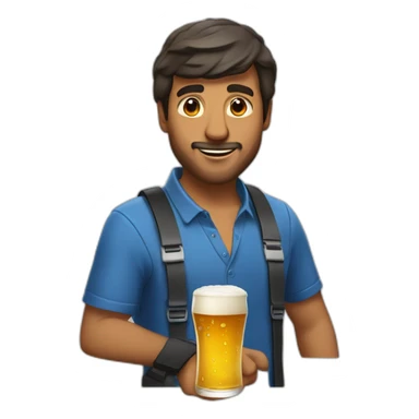 jamel le chomer drink beer sticker