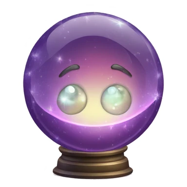 crystal ball sparkles sticker
