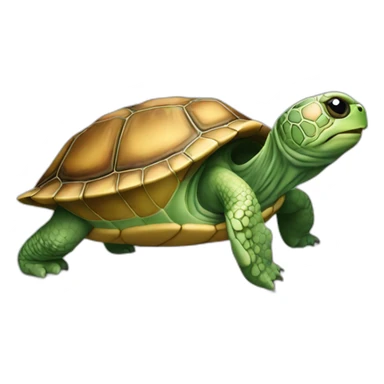 Tortue sur chat sticker