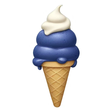 Blueberry ice cream sticker