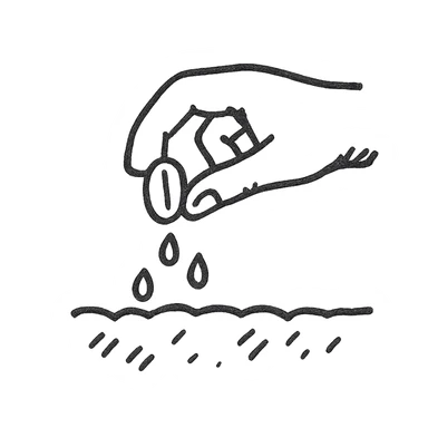 planting seed sticker