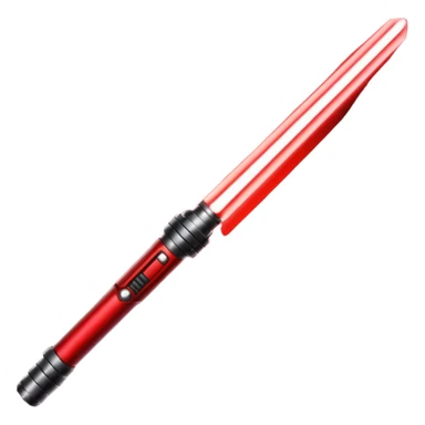 wide red lightsaber sticker