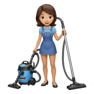 Disney character vacuuming  sticker