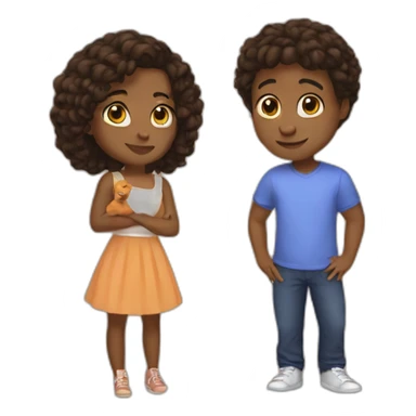 Nya and jay sticker