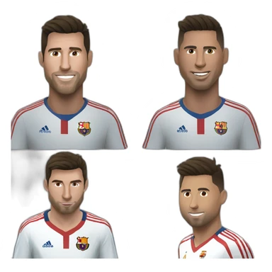 Messi-pousse-ronaldo sticker