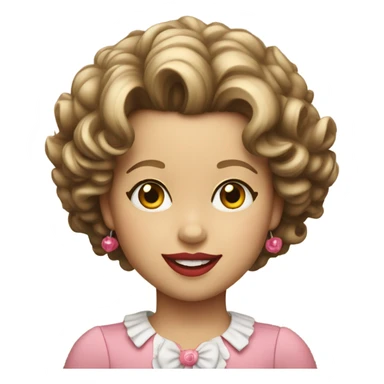 shirley temple sticker