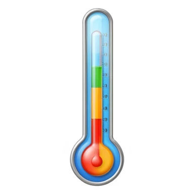 thermometer has 5 colors on it sticker