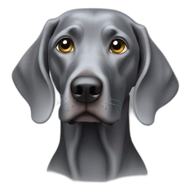 Dark-grey-Weimaraner sticker