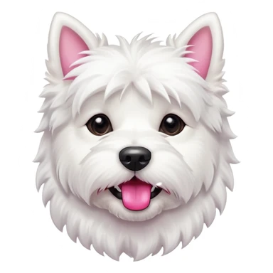 adorable west highland terrier dog sticker