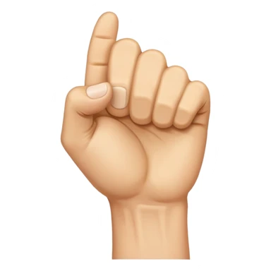 Number one hand gesture celebrating victory  sticker