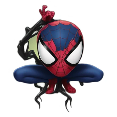 symbiote spiderman sticker