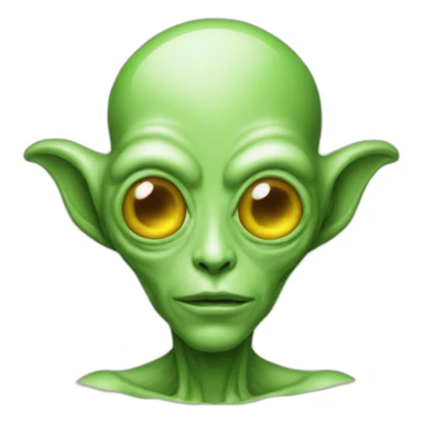 Alien combined with man with a boggle sticker