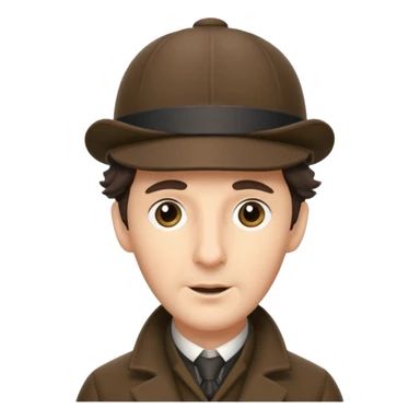 sherlock deerstlaker hat sticker