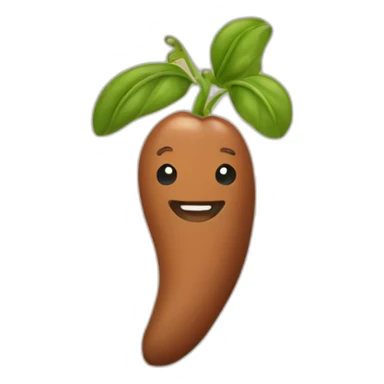 Happy pinto bean sticker