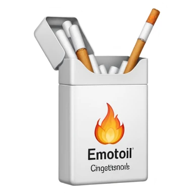 simple cigarette pack emoji sticker