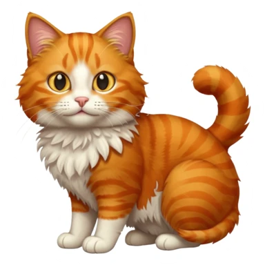 orange cat sticker