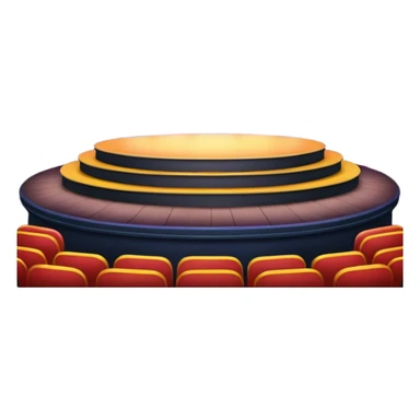 stage for concert with colorful light sticker