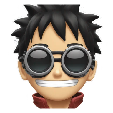 luffy gear 5th with goggles sticker