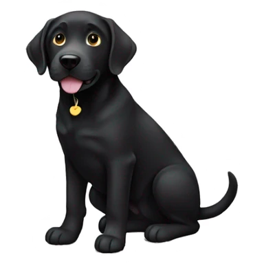 black lab with white paws sticker