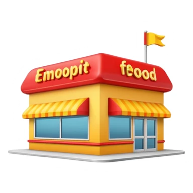fast food restaurant sticker