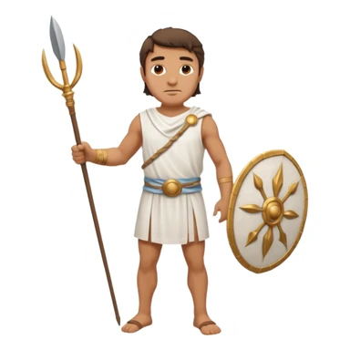 ancient greek man full length sticker