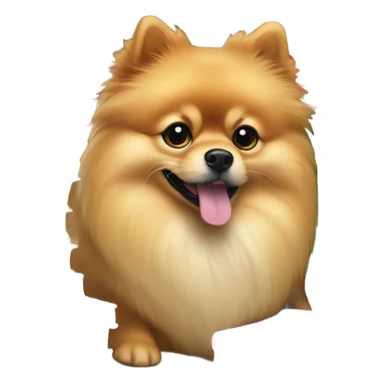 Clever Pomeranian  with books sticker
