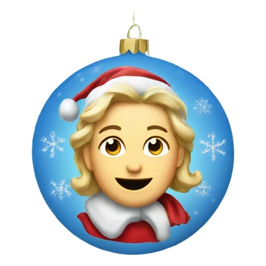 European  Christmas ornament  sticker
