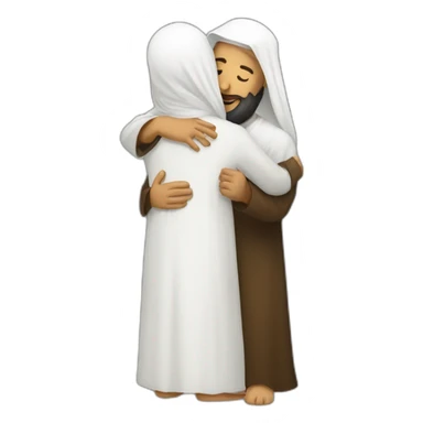 Orthodox et arab hug sticker