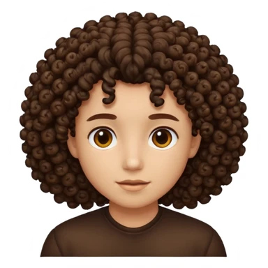 Cabelo cacheado sticker