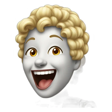 Laughing chess queen sticker