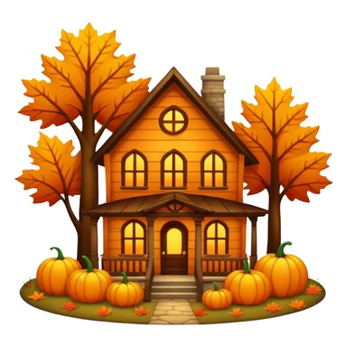 Cozy autumn home sticker