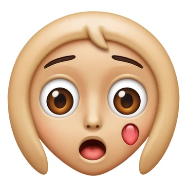 hearteye emoshocked sticker