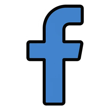 facebook icon, modern clean style sticker