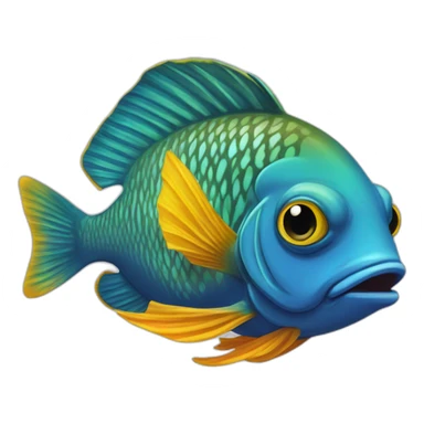 oscar fish of pecezuelos sticker