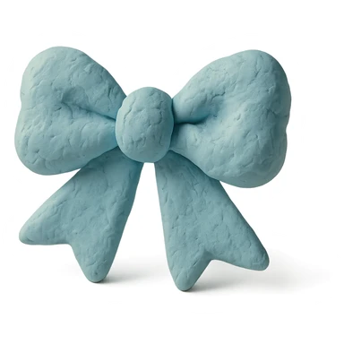 fluffy bow, visible fingerprints, pastel colors sticker