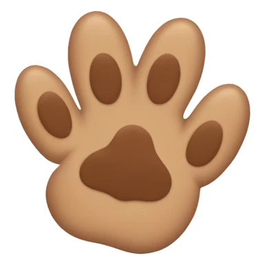 a puppy paw sticker