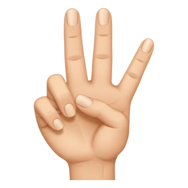 Fingers about to tap together thumb and index finger sticker