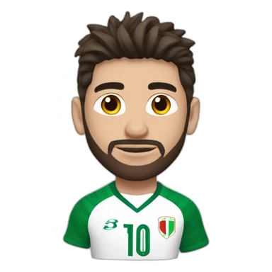 Messi avec un maillot de l'Algérie sticker