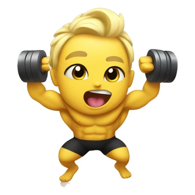 Pikach cheering a bodybuilder in training  sticker